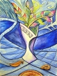 Hypothetische Vase mit Gedachten Blumen