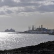 Kraftwerk und Hafen von Arecife
