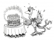Geburtstag des Phoenix-Vogels