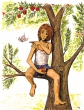 Im Apfelbaum, coloriert