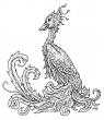 Phoenix zum Ausmalen