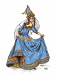 Prinzessin in Blau