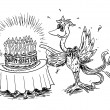 Geburtstag des Phoenix-Vogels