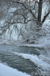 Winterliche Flussmündung