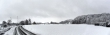 Blick auf das verschneite Oberlauchringen