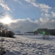 Küssaberg im Winter am Abend