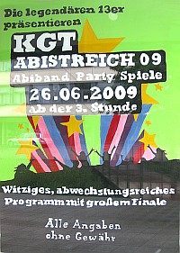 Das Plakat zum Abistreich 2009