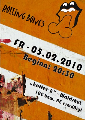 Rolling Bones Plakat 2010 Rolling Bones Plakat 2010