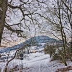 Küssaburgberg mit Schnee