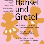 Plakat zu "Hänsel und Gretel"