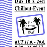 Offizielles Plakat zur Pro-Ferien-KGT-Aktion