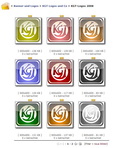 Das beliebte 2008er-KGT-Logo gibt es nun in einigen neuen Farbvarianten. Das beliebte 2008er-KGT-Logo gibt es nun in einigen neuen Farbvarianten.