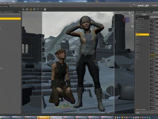 DAZ Studio 4 Pro bietet Grafikern wie auch Grafikerobjekterstellern mächtige Optionen - einige Tools weisen aber wohl noch Macken auf. So ist das Hemd des jungen Recken bei erneutem Laden stets durchlöchert. Hier stimmt was mit der automatischen Objektanpassung wohl noch nicht.