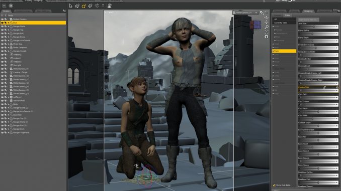 DAZ Studio 4 Pro bietet Grafikern wie auch Grafikerobjekterstellern mächtige Optionen - einige Tools weisen aber wohl noch Macken auf. So ist das Hemd des jungen Recken bei erneutem Laden stets durchlöchert. Hier stimmt was mit der automatischen Objektanpassung wohl noch nicht.