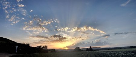 Ein herrlicher Sonnenuntergang am 28. Juni 2012 - wenige betrachteten ihn. (Foto: Martin Dühning)