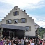 Auch am zweiten Tag des mittelalterlichen Dorffestes in Oberlauchringen war sommerlich-heißes Wetter (Foto: Martin Dühning).