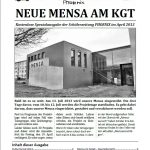 Titelblatt des Phoenix Extrablattes zur Mensa, April 2013