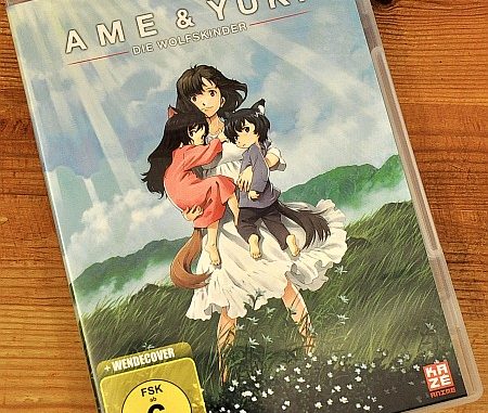 Die DVD von "Ame & Yuki - die Wolfskinder", wie sie seit 26. Juli 2013 im Handel erhältlich ist.