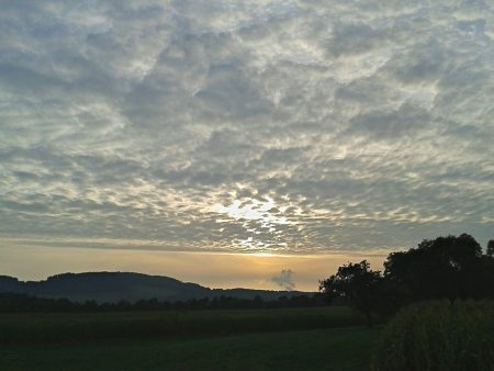 Abendsonne mit S3 Mini und HDR Camera+ - gestochen scharfe HDR-Wolken, dafür gehen Strukturen verloren, was aber zu deutlich überzeugenden, unverwackelten Ergebnissen führt.