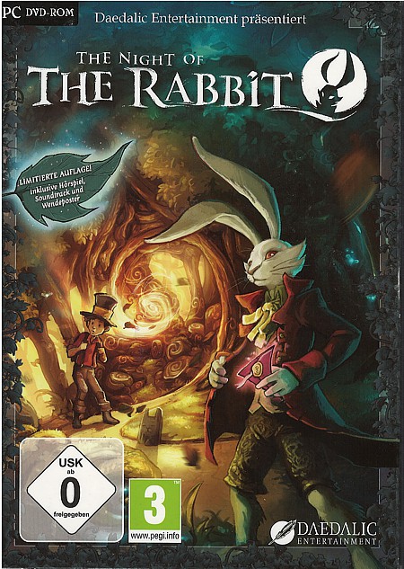 Nicht nur das Cover zum PC-Spiel "Night of the Rabbit" ist stimmig - das komplette Spiel hält, was das Cover verspricht.