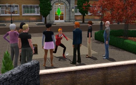 Auf den Straßen der Welten von "Die Sims 3" ist immer was los und man kann allerlei NPCs bei ihrem Treiben beobachten.