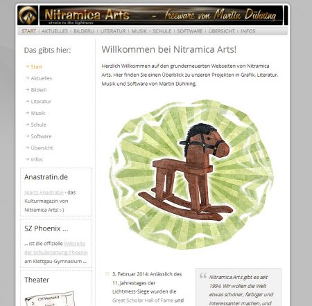 Nach gut 18 Jahren Dienstzeit wurde auf der Niarts-Webseite die betagte "Verdana" durch die aktuelle "Open Sans" ausgetauscht.