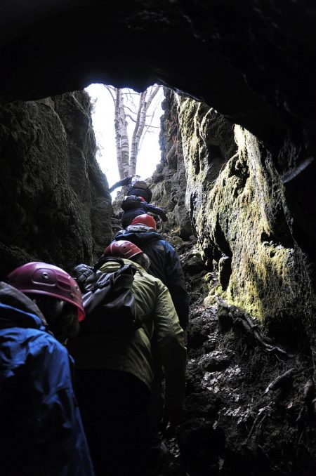Ausstieg aus der "Räuberhöhle" (Foto: Martin Dühning)