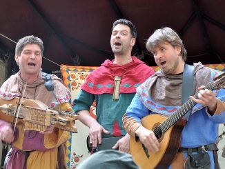 Zu den Highlights beim Spectaculum in Bad Säckingen 2014 gehörte sicher auch das Funfolk-Trio "Duivelspack" (Foto: Martin Dühning)