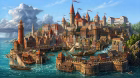 Milony Island zur Zeit von Vizekönigin Luisa Amiratu, 614 a. C. (Grafik: Martin Dühning, KI-bearbeitet)