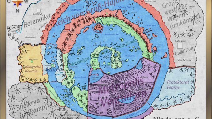 Die Staaten des Ninda-Habitats im Jahre 471 a. C.