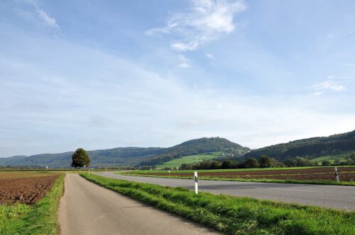 Wenn die Oktobersonne spätnachmittags zur Teezeit den Hochnebel endlich aufgelöst hat, scheint auch nochmal blauer Himmel im Klettgau durch. (Foto: Martin Dühning)