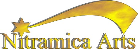 Eine frühe Form des Nitramica-Arts-Logos von 1995/1996, erstellt mit CorelDraw 4.