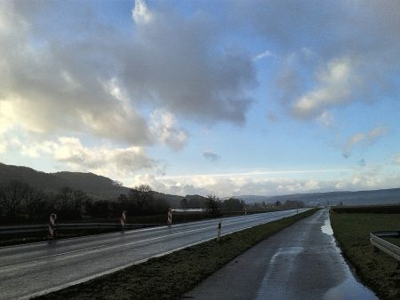 Blick Richtung Oberlauchringen im Januar 2015 (Foto: Martin Dühning)