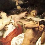 William Bouguereau (1825-1905): Orest wird von den Rachegöttinnen verfolgt. Quelle: Wikimedia Commons, gemeinfrei
