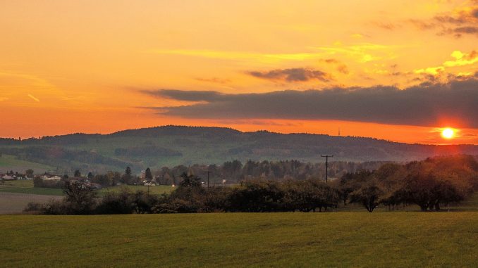 Abendsonne am 25. Oktober 2015 bei Baltersweil (Foto: Salome Leinarkunion)