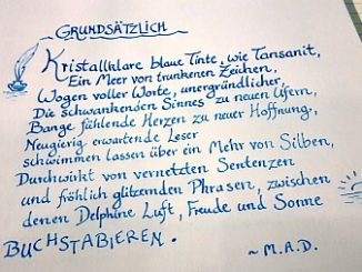 Kalligrafie zu "Grundsätzliches"