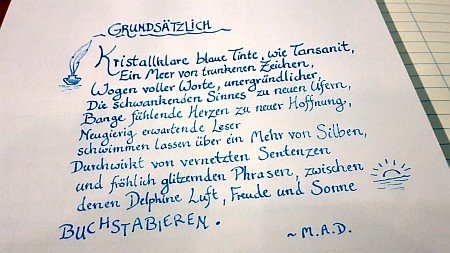 Kalligrafie zu "Grundsätzliches"