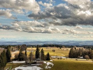 Alpenpanorama vom Schwarzwald aus, Ostermontag 2016 (Foto: Martin Dühning)