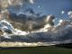 Sturmwolkenberge bei Oberbierbronnen am Ostermontagsnachmittag 2016 (Foto: Martin Dühning)