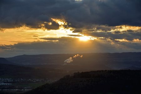 Leibstädter Vulkan im Zwielicht (Foto: Martin Dühning)