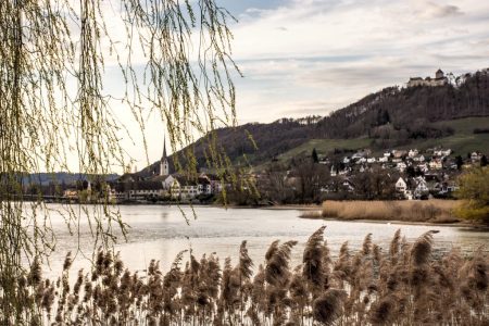 Dafür entlohnt Werd mit einem malerischen Ausblick ins benachbarte Stein am Rhein. (Foto: Martin Dühning)