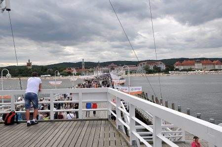 Auf der Seebrücke von Zoppot (Foto: Martin Dühning)