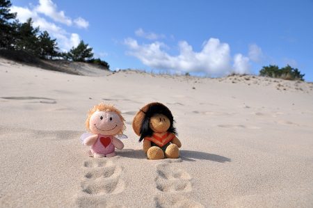 Zwei kleine Wüstenwanderer (Foto: Martin Dühning)