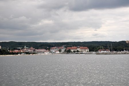 Das Seebad Zoppot von der Fähre Onyx aus betrachtet (Foto: Martin Dühning)