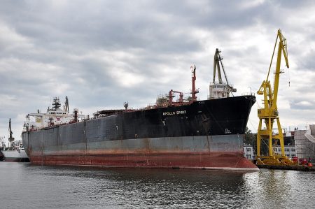 Ein Frachter in den Docks von Danzig (Foto: Martin Dühning)