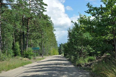 Geschotterte Landstraße vor Berent (Foto: Martin Dühning)