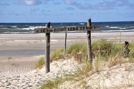 Wegweiser am Strand (Foto: Martin Dühning)