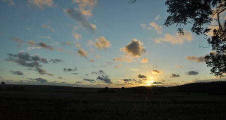 Slowinzischer Sonnenuntergang - das Ende eines Ausflugstages (Foto: Martin Dühning)