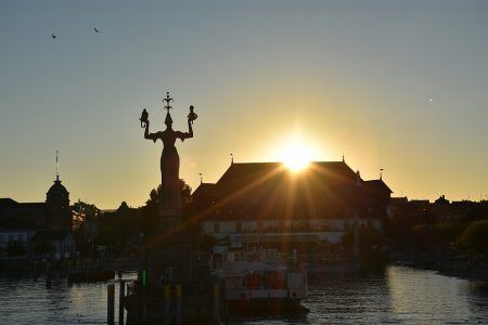 Sonnenuntergang bei Konstanz (Foto: Martin Dühning)