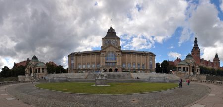 Die Hakenterrasse mit dem polnischen Nationalmuseum (Foto: Martin Dühning)